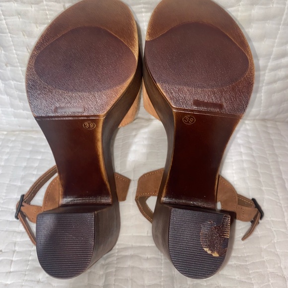 Steve Madden Lulla Black Suede Leather Platform Sandals - Picture 7 of 9